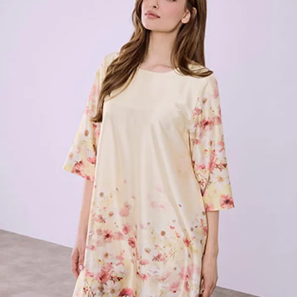 Φόρεμα σατέν φλοράλ SQ7569.8121+2