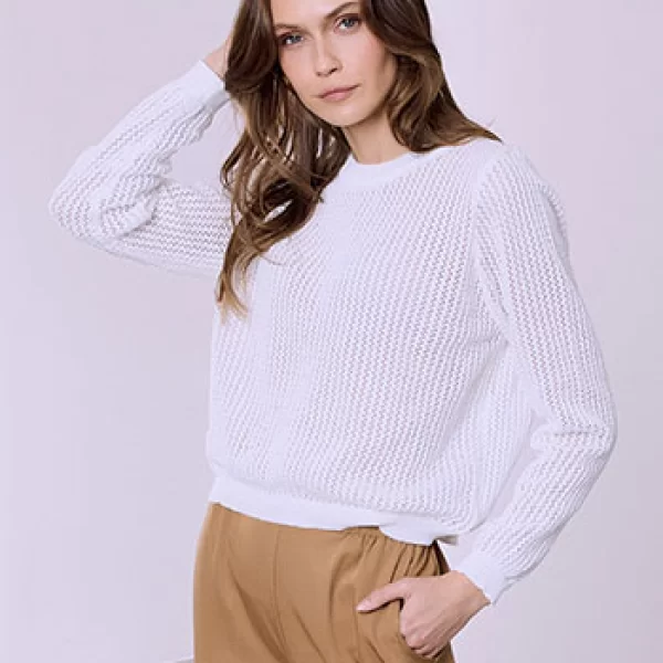 Μπλούζα διάτρητη πλεκτή SQ7693.4616+3