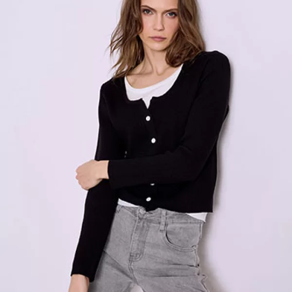 Μπλούζα με όψη ζακέτας SQ9844.4619+1