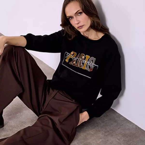 Μπλούζα Paris με strass SQ7578.4349+4