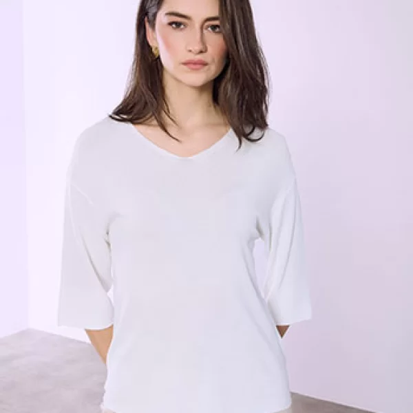 Celestino Μπλούζα με ανάγλυφες λεπτομέρειες SQ7572.4820+3