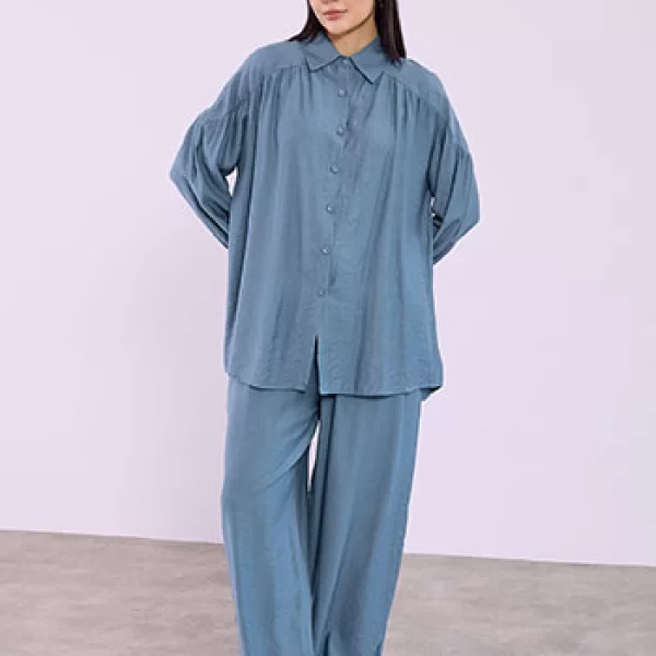 Σετ πουκάμισο και παντελόνα με βισκόζη SQ1518.0690+4