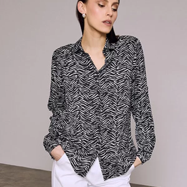 Πουκάμισο σε animal print SQ9844.3721+1