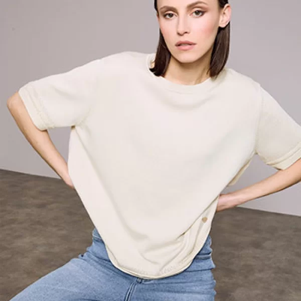 Μπλούζα κοντομάνικη με βισκόζη SQ7642.4185+3