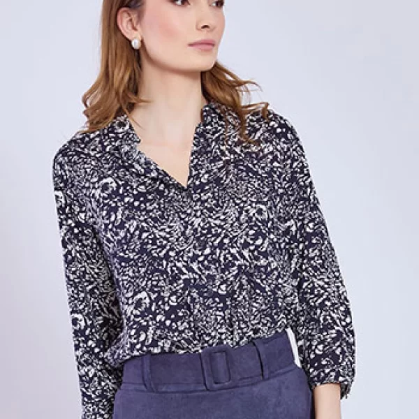 Πουκάμισο εμπριμέ με βαμβάκι SQ7616.3797+3