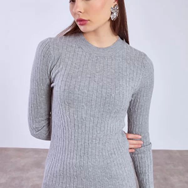 Πουλόβερ με ανάγλυφο ύφασμα WT1430.4104+2