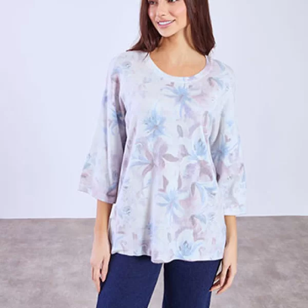 Μπλούζα φλοράλ SQ7568.4028+2