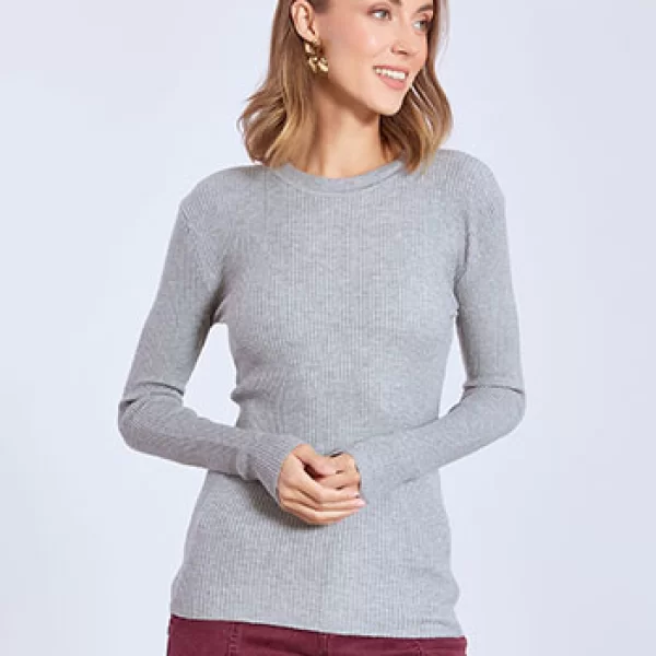 Μπλούζα ριπ μονόχρωμη WT1430.4086+2