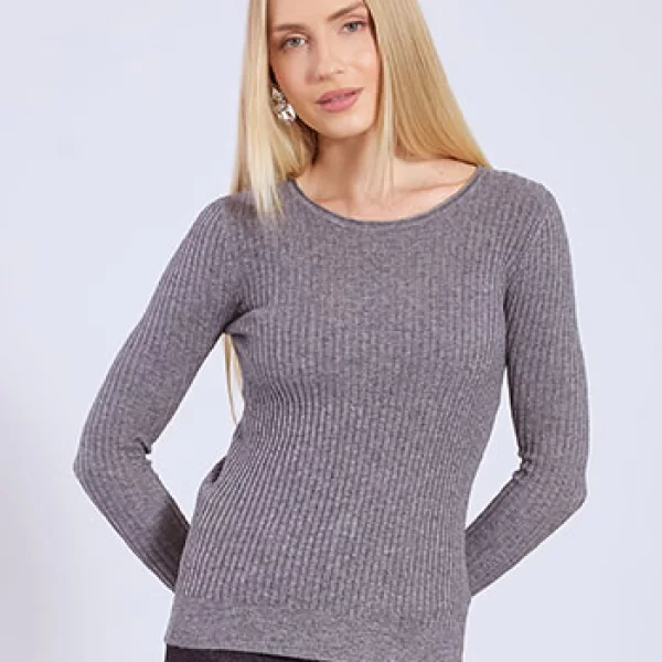 Πουλόβερ ριπ με βισκόζη WT7910.4997+2