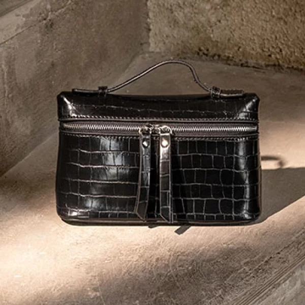 Τσαντάκι χιαστί κροκό λουστρίνι WT1019.A121+2