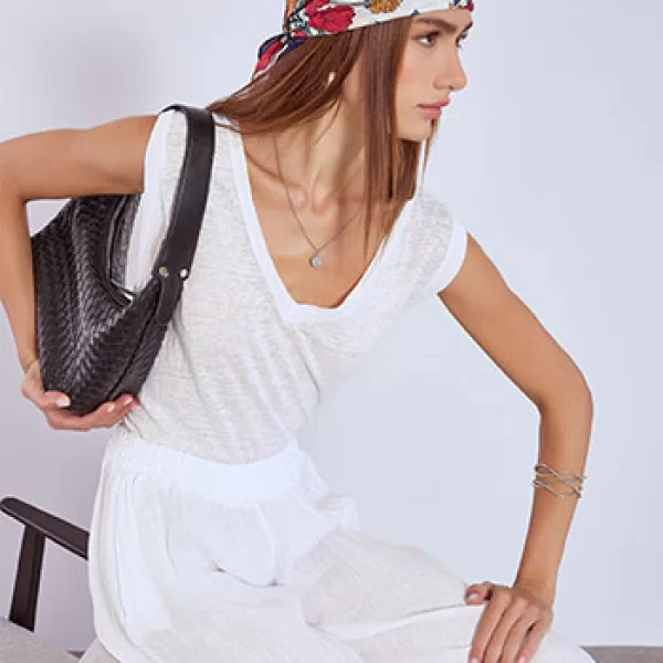 Μπλούζα λινή αμάνικη SN7830.4143+1