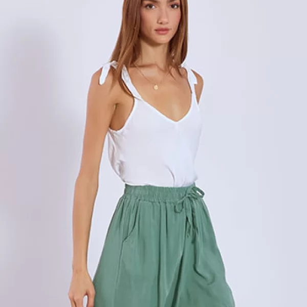 Σορτς ψηλόμεσο απο βισκόζη SN7613.1360+4