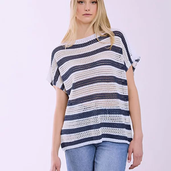 Μπλούζα πλεκτή διάτρητη SQ7587.4126+1
