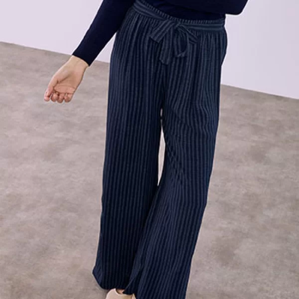 Παντελόνα ριγέ με δέσιμο SQ1430.1885+6