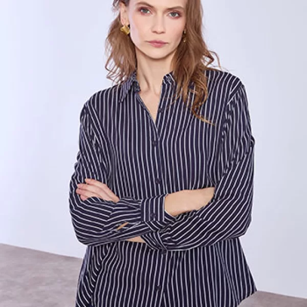 Πουκάμισο ριγέ με κλασικό γιακά SQ7616.3705+3