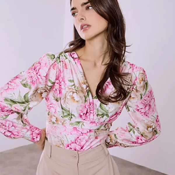 Κορμάκι φλοράλ με σούρες SQ9875.4078+3