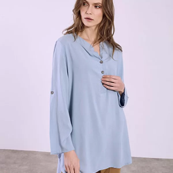 Μπλούζα oversized με κουμπιά SQ1518.4030+6