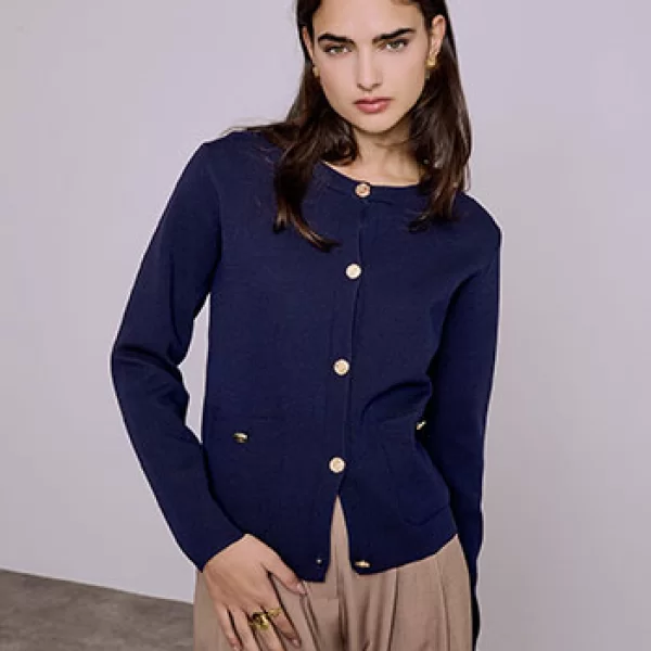 Celestino Ζακέτα πλεκτή με τσέπες SQ1738.5119+7