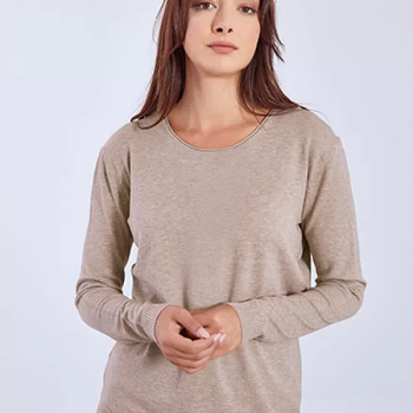 Πουλόβερ με στρογγυλή λαιμόκοψη WT1042.4379+5