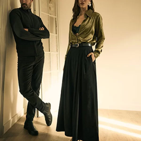 Παντελόνα με πιέτες SQ9844.1211+1