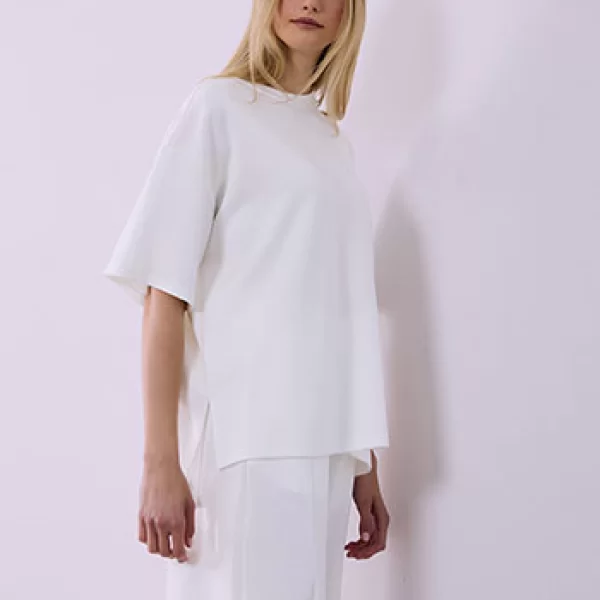 Μπλούζα oversized με ανοίγματα στο πλάι SQ874.4751+3