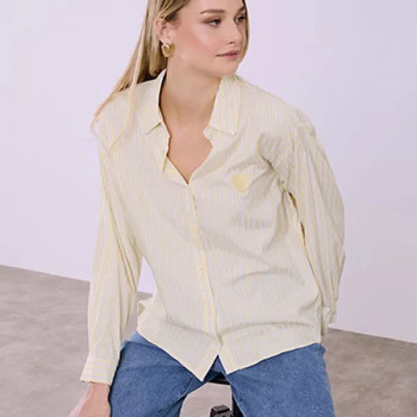 Πουκάμισο ριγέ με καρδιά SQ1426.3273+2