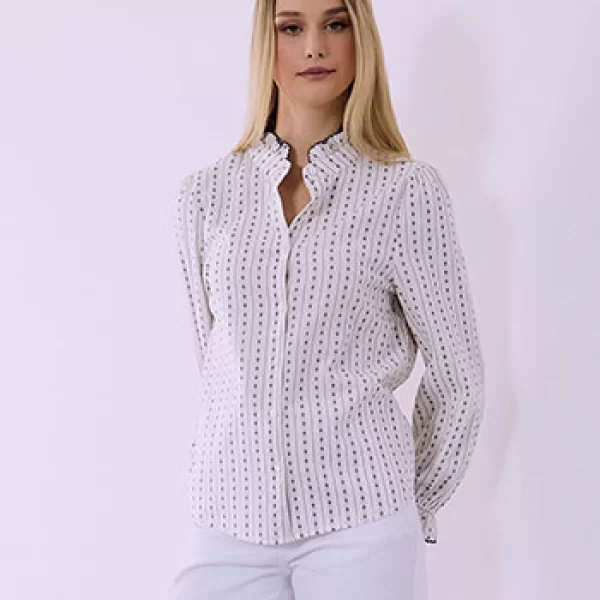 Πουκάμισο με κεντητές λεπτομέρειες SQ1376.3120+1