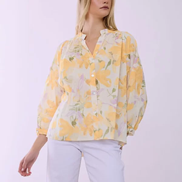 Celestino Πουκάμισο ασύμμετρο φλοράλ SQ8011.3258+4