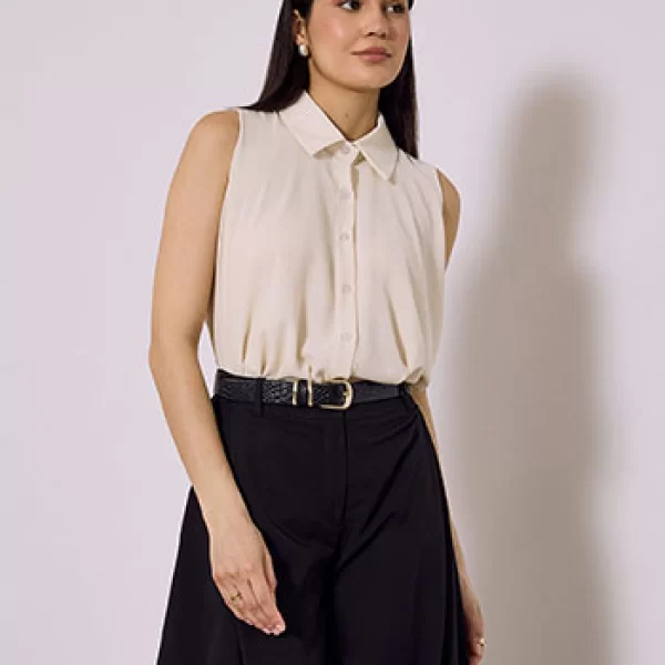 Πουκάμισο αμάνικο με διαφάνεια SQ7569.3827+3