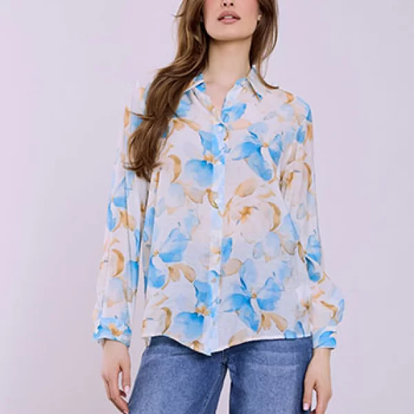 Πουκάμισο φλοράλ μακρυμάνικο SQ7614.3281+1