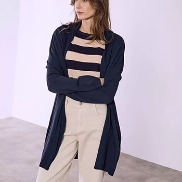 Ζακέτα μακριά με τσέπες SQ7616.5330+8