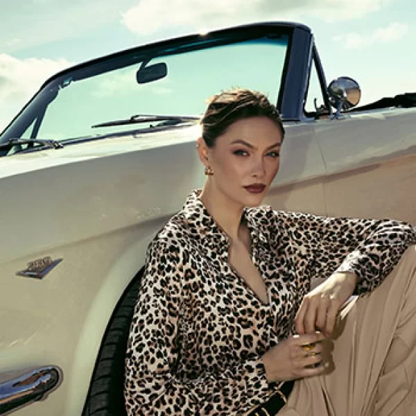 Πουκάμισο σατέν λεοπάρ SQ9844.3029+2