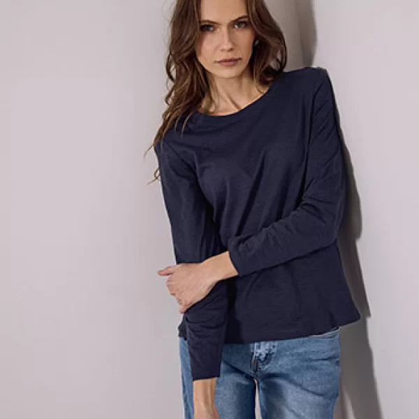 Μπλούζα βαμβακερή SQ9489.4042+4