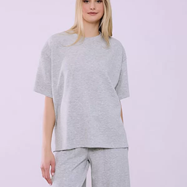 Μπλούζα oversized με ανοίγματα στο πλάι SQ874.4751+2