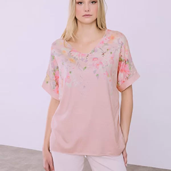 Μπλούζα με φλοράλ λεπτομέρειες SQ7834.4642+4