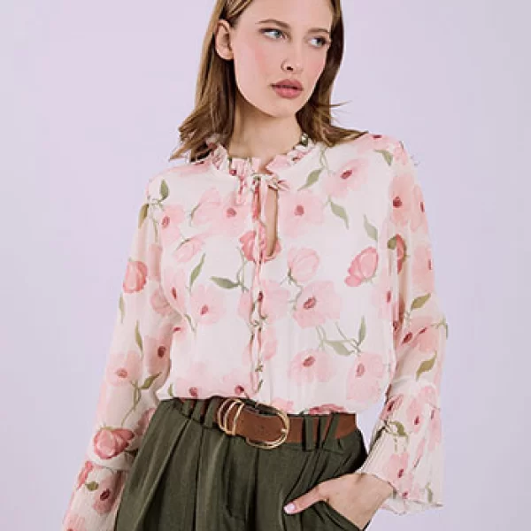 Μπλούζα φλοράλ SQ7569.4083+1