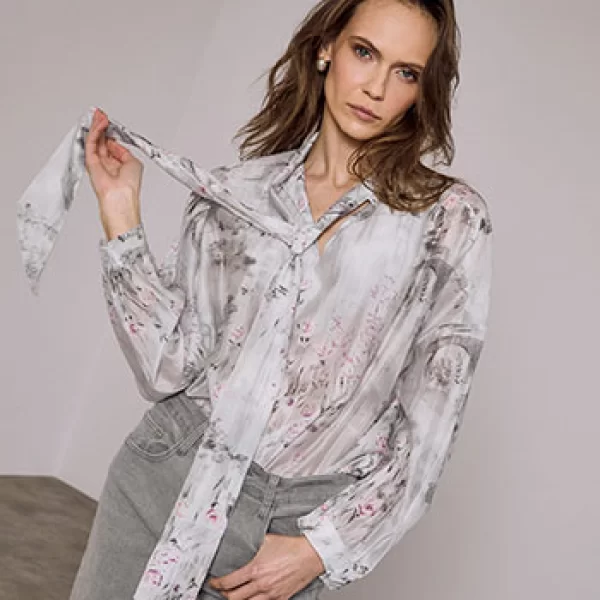 Μπλούζα εμπριμέ ημιδιάφανη SQ8011.4530+2