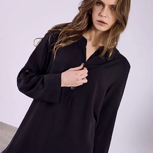 Μπλούζα oversized με κουμπιά SQ1518.4030+1