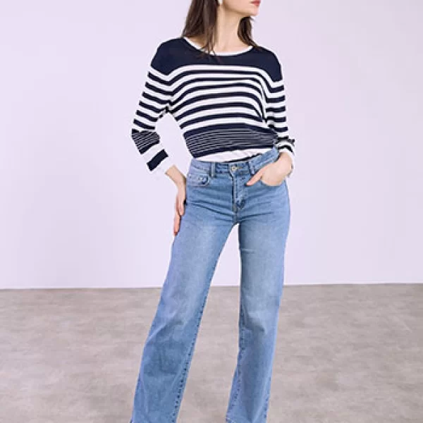 Τζιν wide leg με ξεβάματα SQ1796.1528+1