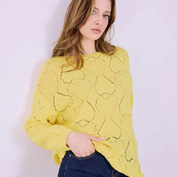 Πουλόβερ πλεκτό με βαμβάκι SQ7587.4155+2