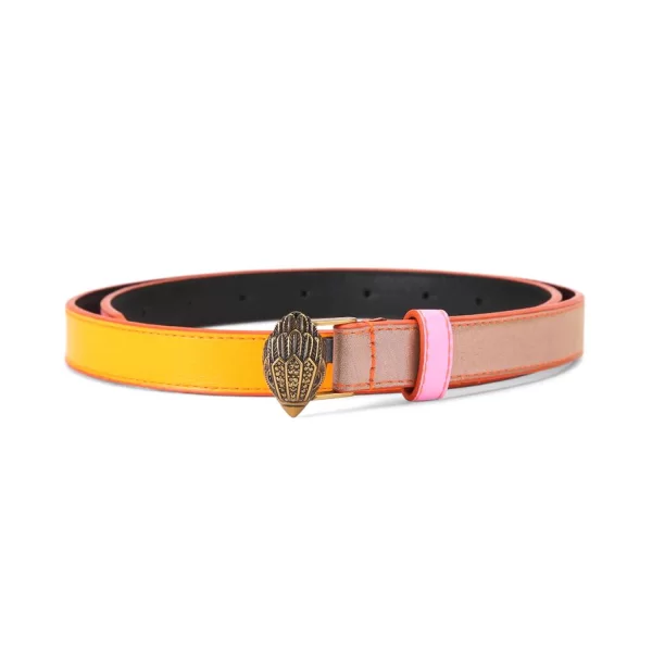 KURT GEIGER ΖΩΝΗ 20 EAGLE BELT LOGO ΜΕΤΑΛΛΙΚΑ ΧΡΩΜΑΤΑ ΠΟΛΥΧΡΩΜΟ