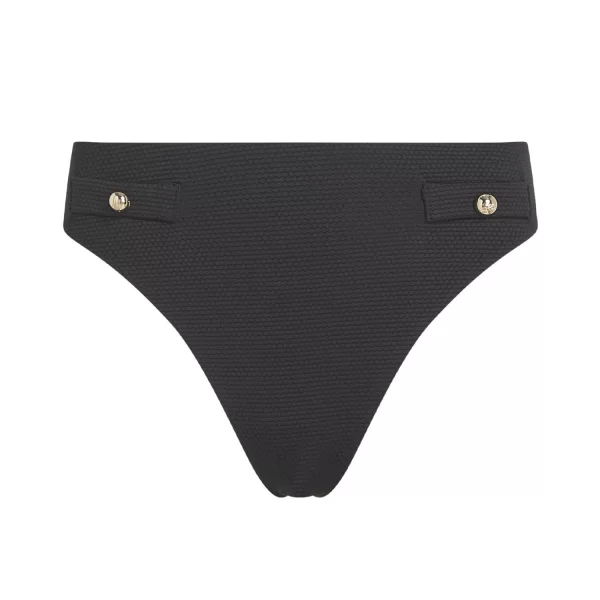 KARL LAGERFELD ΜΑΓΙΩ BIKINI BOTTOM HOTEL HW CHEEKY LOGO ΜΑΥΡΟ