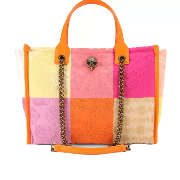 KURT GEIGER TΣΑΝΤΑ ΩΜΟΥ HOXTON SM SHOPPER ΑΛΥΣΙΔΑ ΑΝΑΓΛΥΦΑ ΣΧΕΔΙΑ LOGO ΠΟΛΥΧΡΩΜΟ