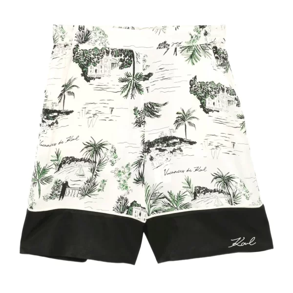 KARL LAGERFELD ΣΟΡΤΣ EΜΠΡΙΜΕ PRINTED PJ LOGO ΚΑΤΩ ΕΚΡΟΥ-ΜΑΥΡΟ