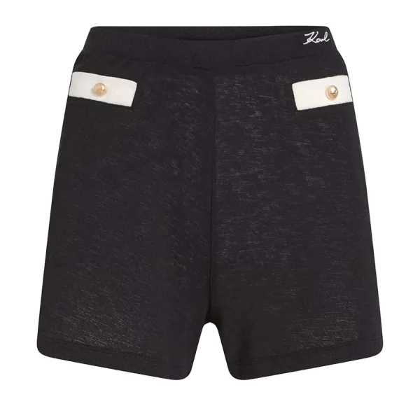 KARL LAGERFELD ΣΟΡΤΣ SIGNATURE C-THRU LOGO ΜΑΥΡΟ