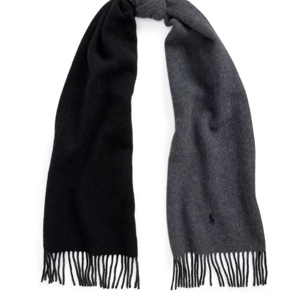 Ralph Lauren RALPH LAUREN ΚΑΣΚΩΛ ΜΑΛΛΙΝΟ ΜΑΥΡΟ/ΓΚΡΙ