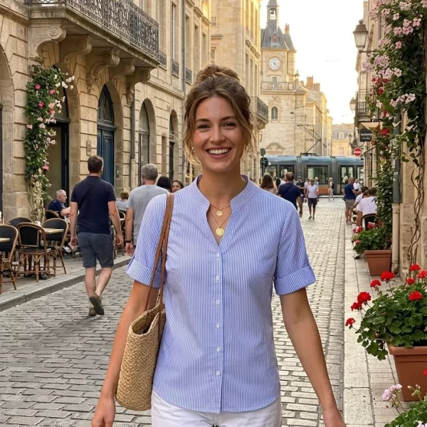 ΠΟΥΚΑΜΙΣΟ ΡΙΓΕ ΜΕ ΜΑΟ ΓΙΑΚΑ ΚΑΙ ΓΥΡΙΣΤΟ ΜΑΝΙΚΙ Μπλε