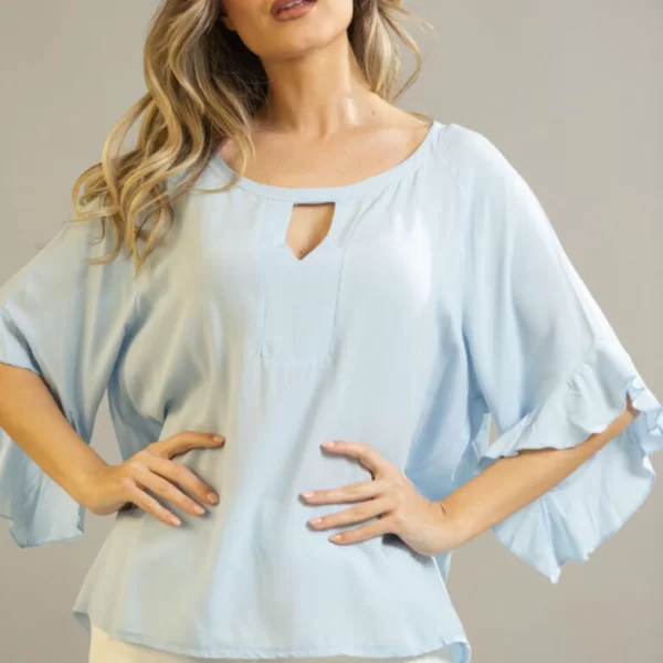 ΜΠΛΟΥΖΑ ΜΕ ΒΕ ΚΑΙ ΒΟΛΑΝ ΜΑΝΙΚΙ Σιέλ