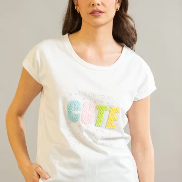 ΜΠΛΟΥΖΑ ΜΕ ΤΥΠΩΜΑ Άσπρο