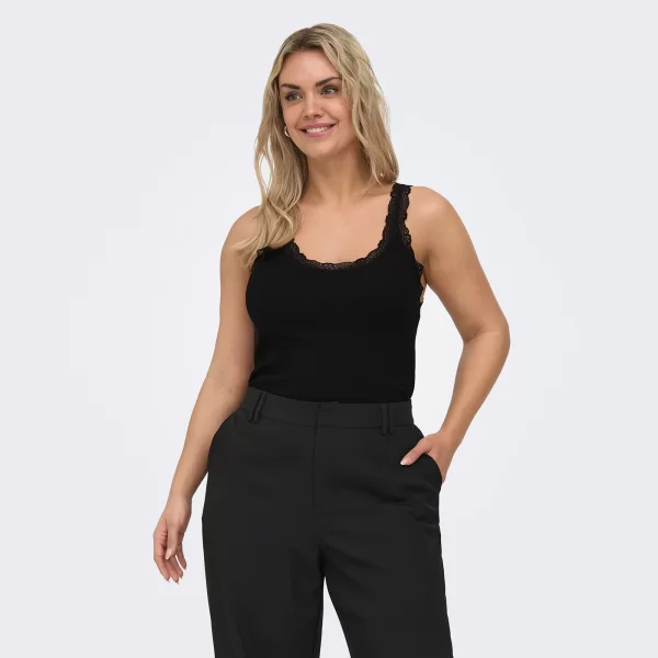 Τοπ Carsara με δαντέλα